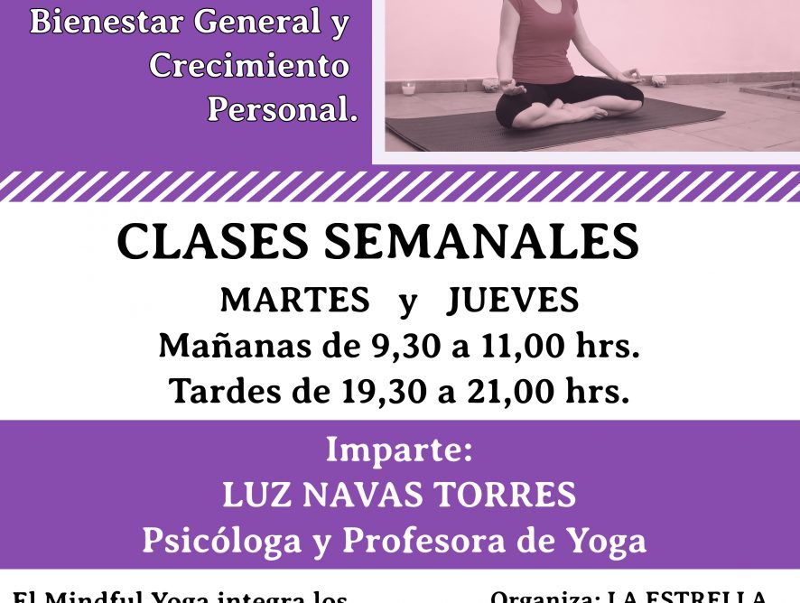 CARTEL MINDFUL YOGA LA ESTRELLA